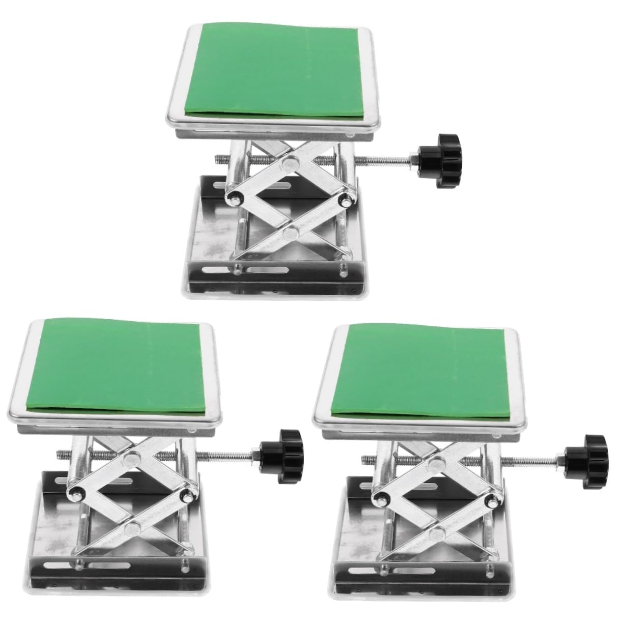 Veemoon 3 Piezas Soporte De Plataforma De Elevación Gato Elevador Plataforma Jack Pequeño Plataforma Para Laboratorio Soporte De Elevación Del Gato Laboratorios Acero Inoxidable