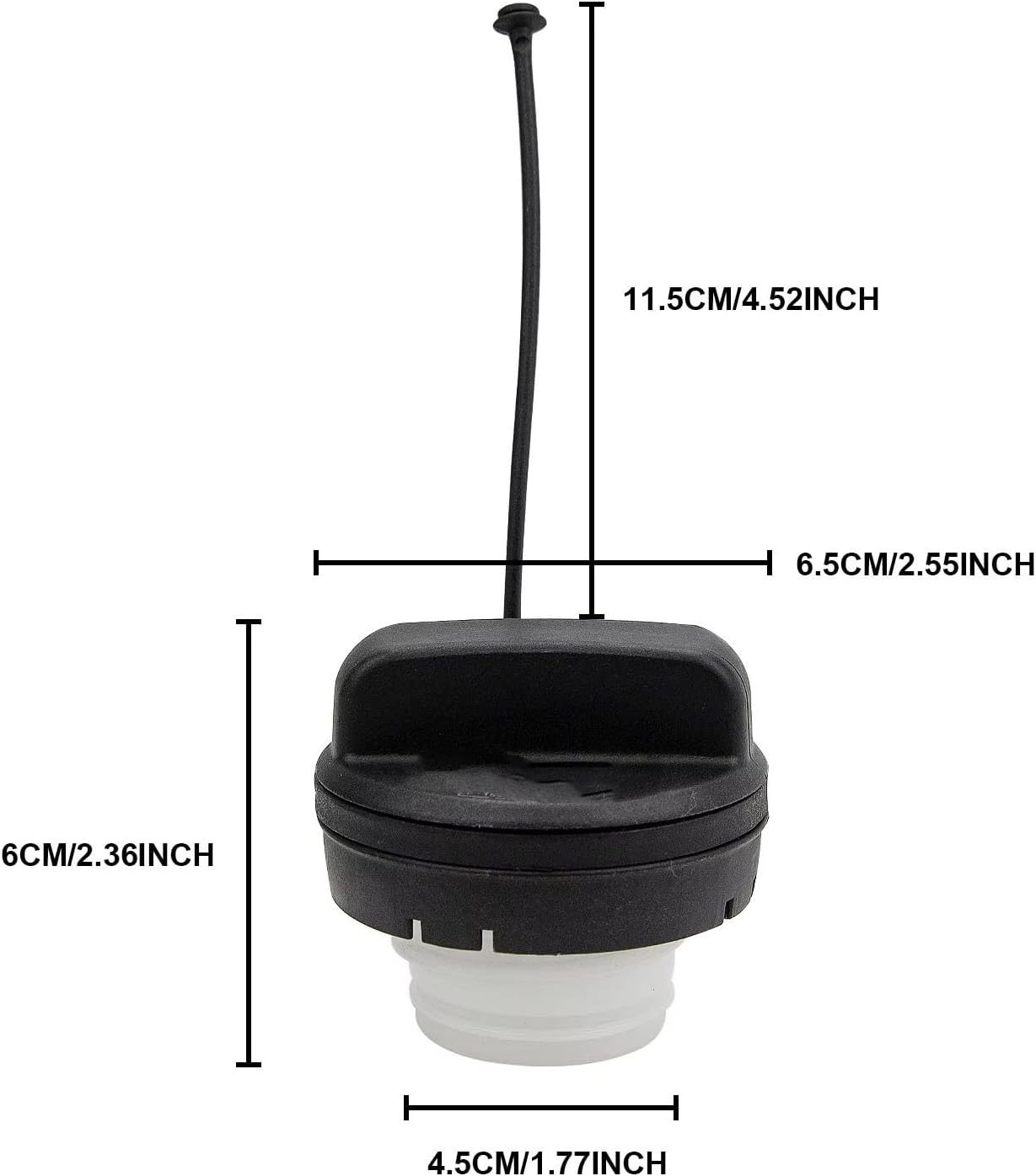 Car Oil Filler Caps for Civic 2006-2015 for Accord 2008-2017 for CR-V 2007-2014 Car Fuel Tank Gas Cap Cover 17670-T3W-A01 17670TR0A11 Fuel Cap Cable