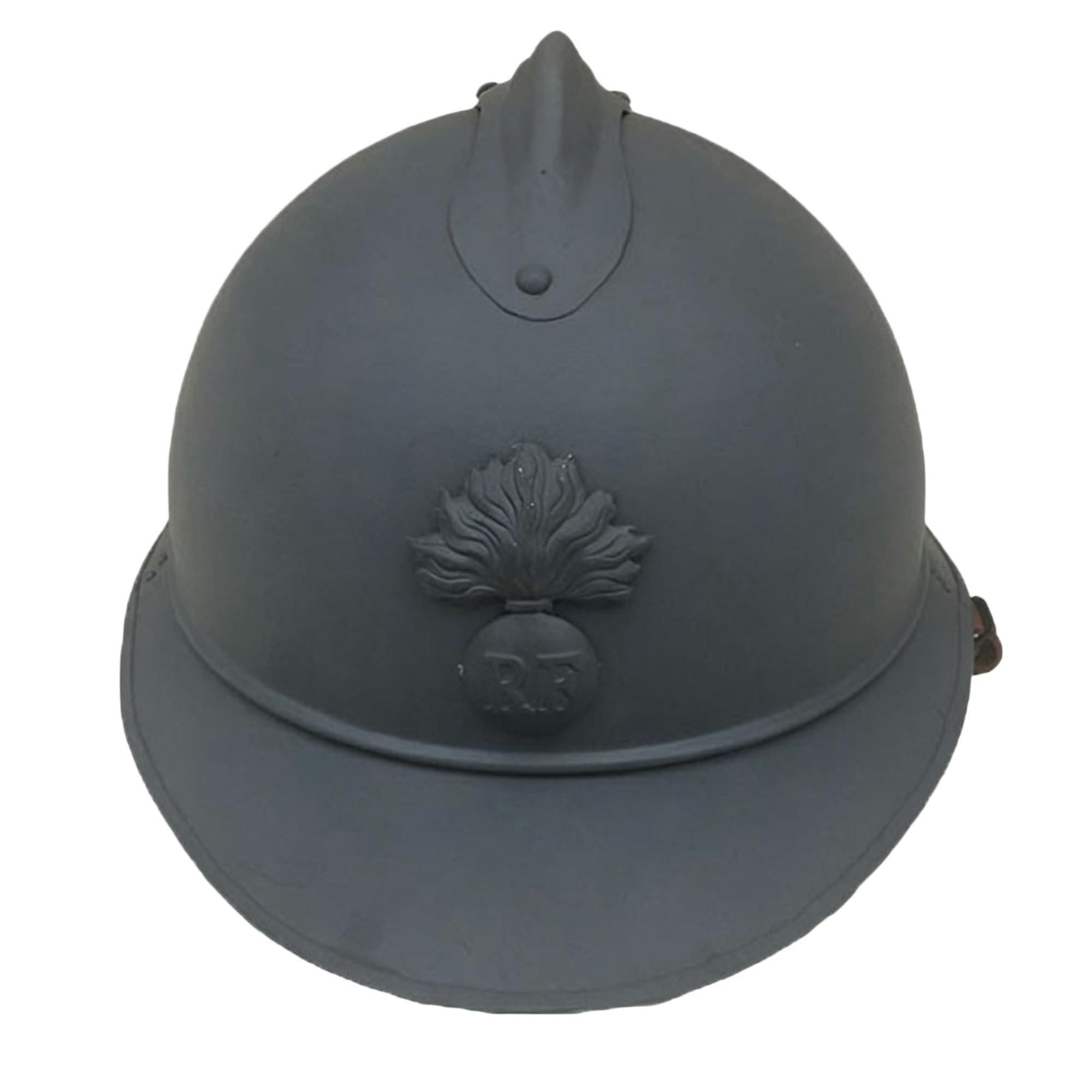 Replica di Elmetto in Acciaio Francese Modello M1915 Prima Guerra Mondiale | 1500 g, resistente, vintage, storico, rievocazione storica, cosplay, teatro, oggetto di scena, oggetto da collezione