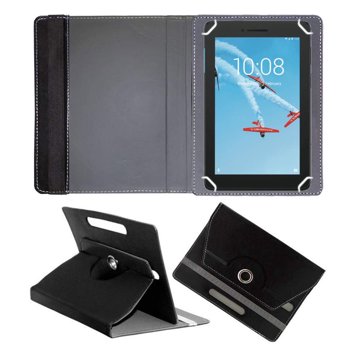 Fastway 7 Inch Rotating Leather Flip Case for Lenovo Tab E7-7" Tablet Cover Stand Black (B07X7YZBXY) Amazon Price History, Amazon Price Tracker