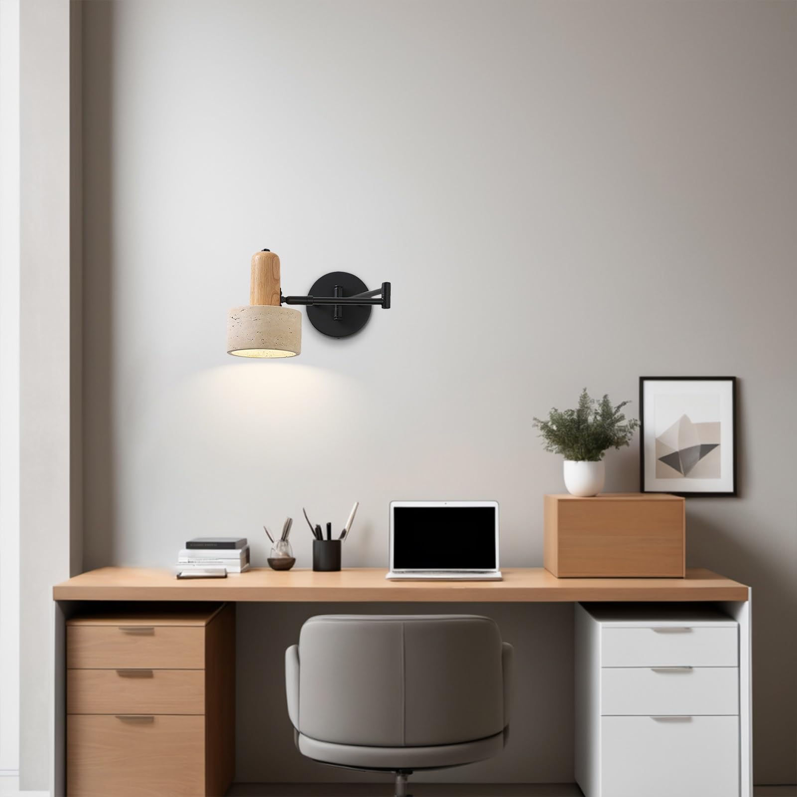Lampada da Parete a LED con Interruttore, Applique da Comodino, faretto a Incasso, Applique Regolabili per Camera da Letto, Soggiorno, Hotel