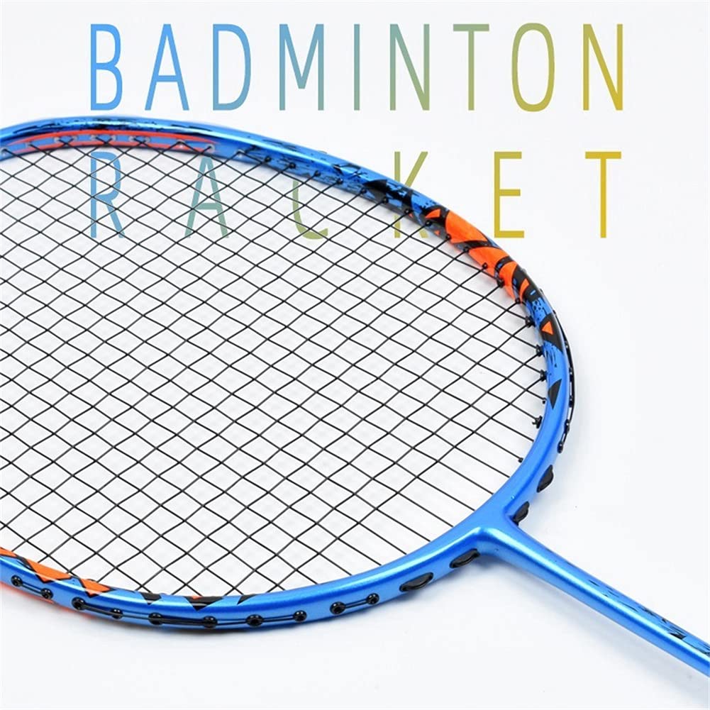 Raqueta De Bádminton Compuesto De Fibra De Carbono, Juego De Raquetas De Bádminton Ofensivo Súper Ligero, para Juegos De Patio Trasero Al Aire Libre, Ligero Y Cómodo,Negro