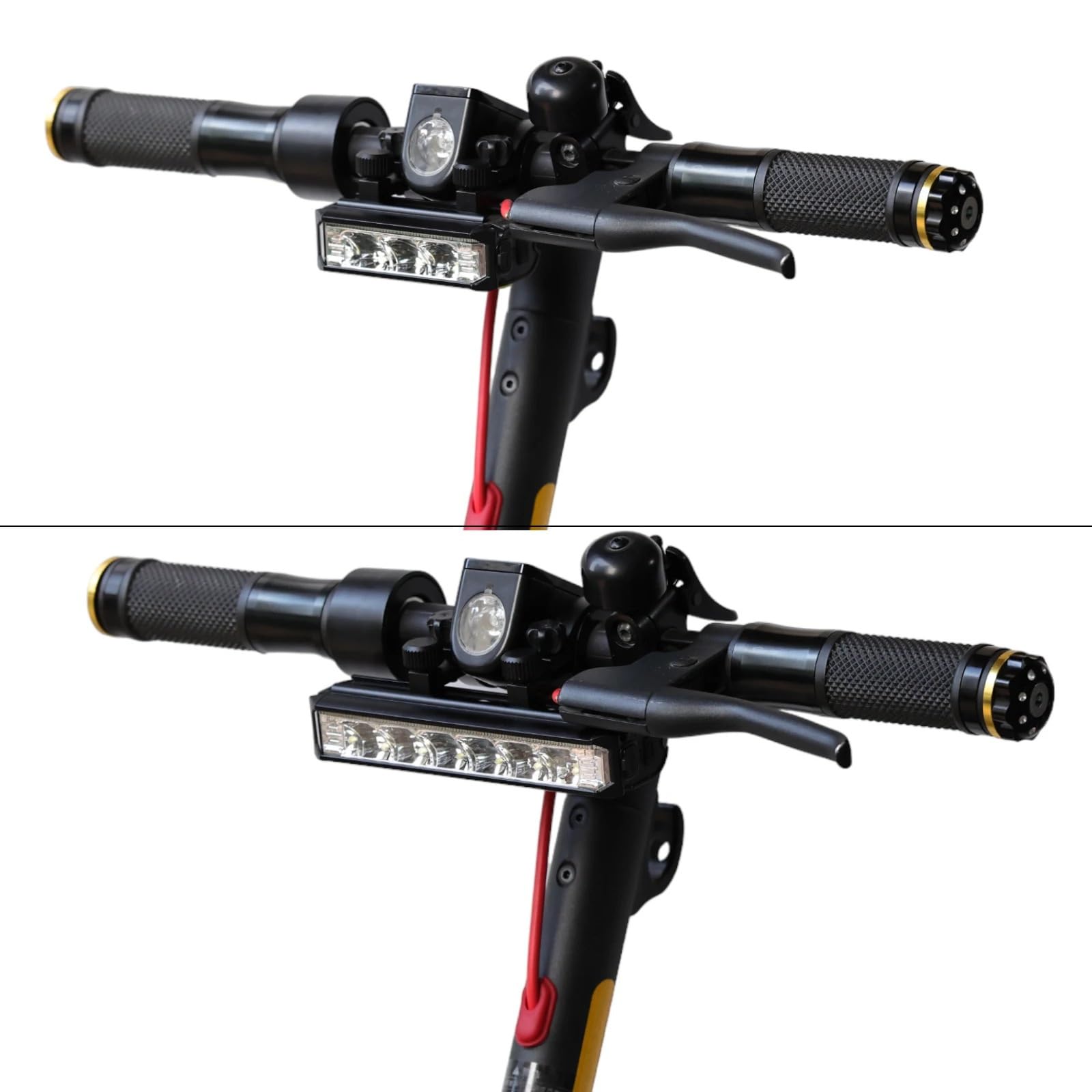 Luce LED Anteriore for Scooter Elettrico for Xiaomi 2000mAh 4000mAh Torcia Impermeabile Lampada da Ciclismo con Ricarica USB