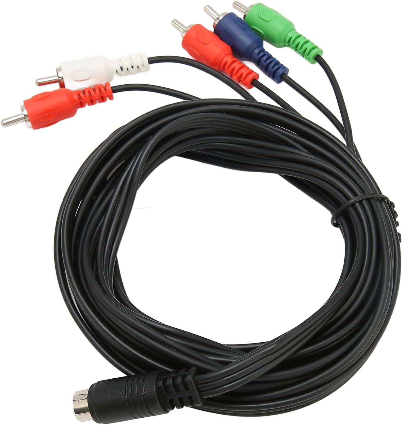 Amazon AV接続ワイヤーケーブル ノイズリダクション 10ピン DIN to 5 RCAケーブル 交換用 防水 プラグアンドプレイ