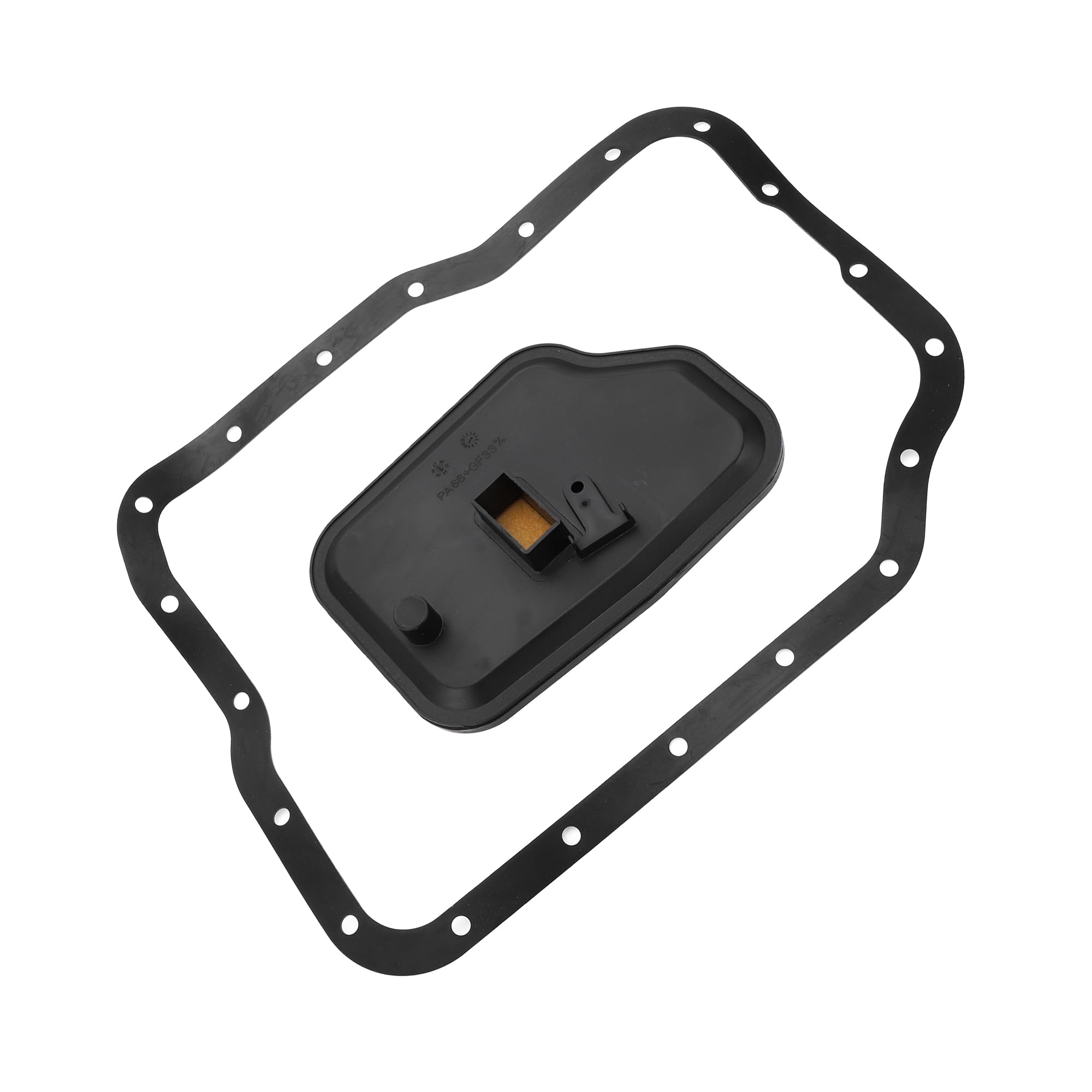 No.FN0121500/XS4Z7A098AB Automatic Transmission Filter Kit with Gasket for Mazda Protege 99-02 Transmission Oil Filter Set Plastic Rubber 1 Set Black