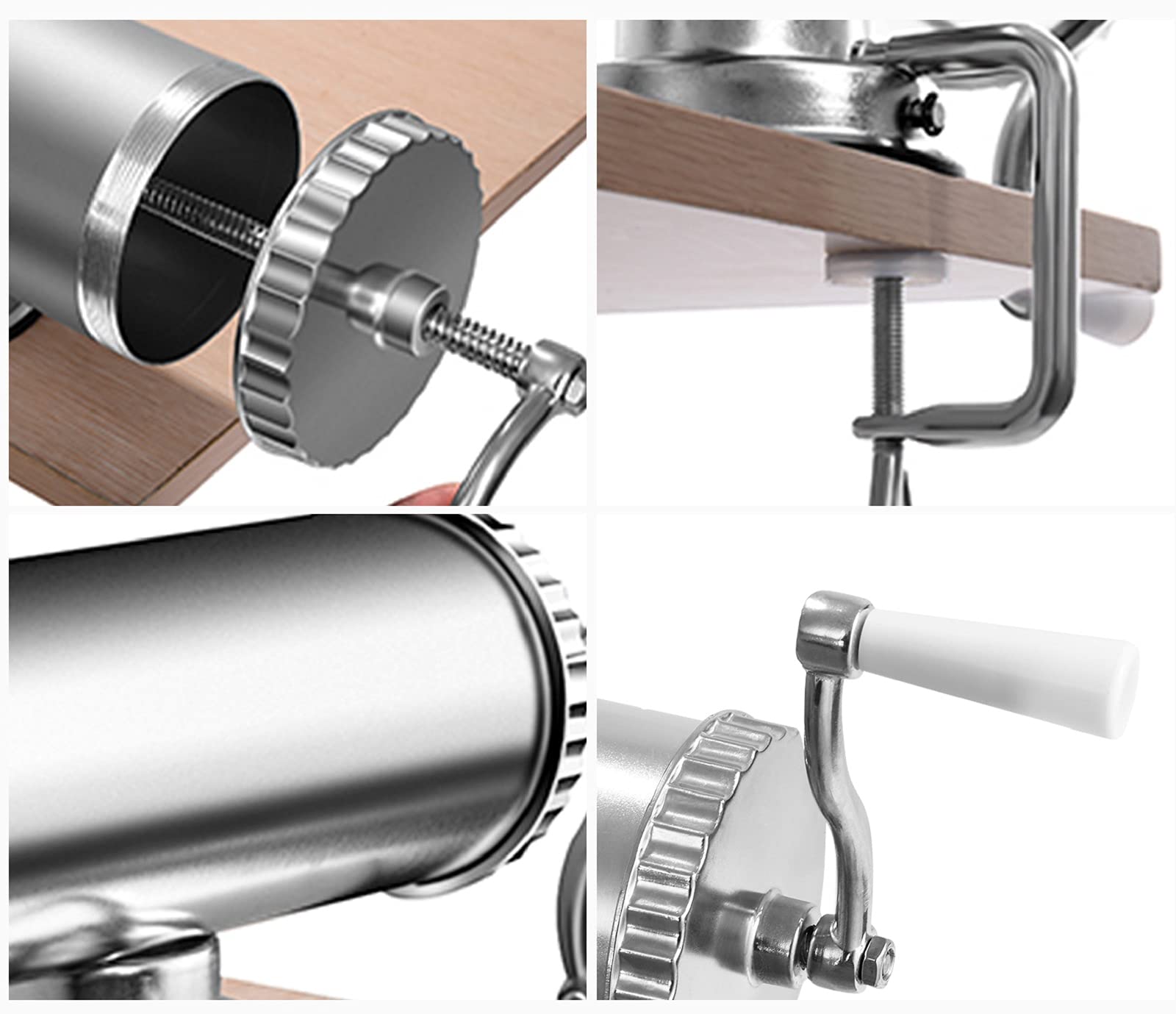 Insaccatrice Monzana Da 2,5 Kg In Alluminio - Con 3 Tubi Per Salsicce - Foto 1