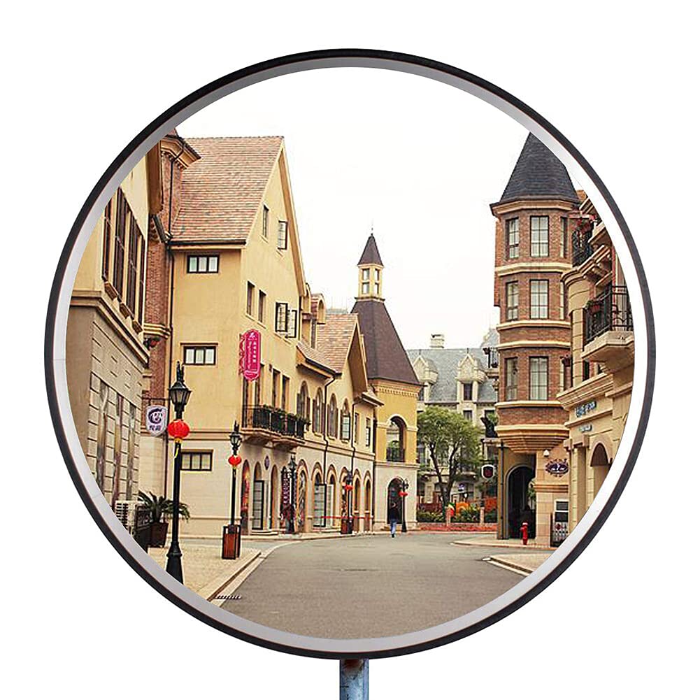 Ptrecniok Wide-angle convex mirror for roadways， 130 ° Wide-Angle Observation Mirror, for Road Safety and Shop Security