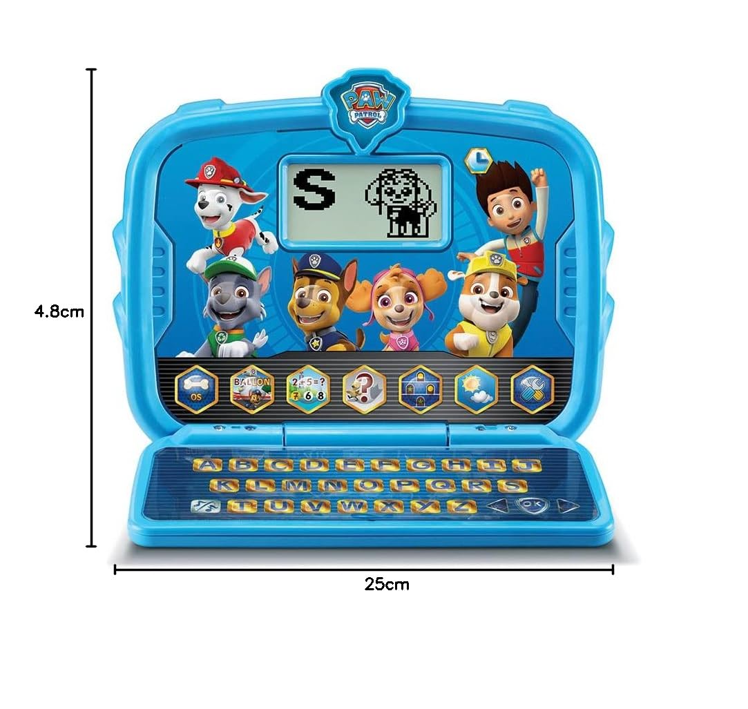 VTech – Pat Patrouille - Mon Ordi Tablette Éducatif 2 en 1, Tablette Enfant – 3/7 Ans - Contenu en Français