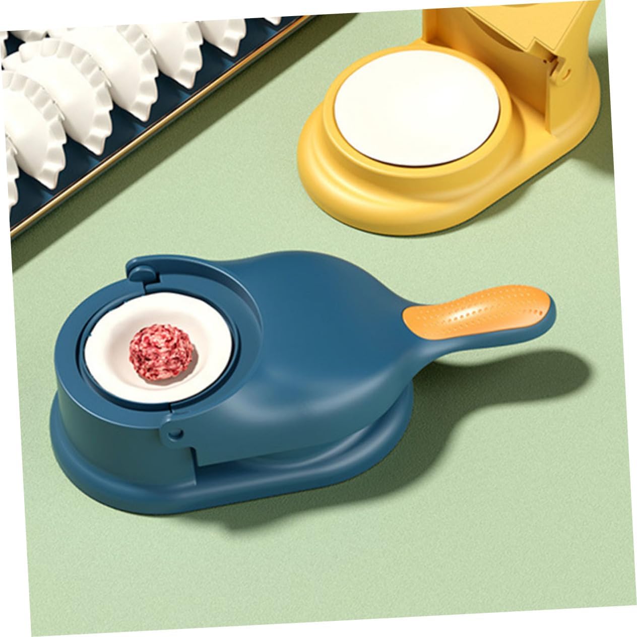 Zerodeko 2pcs Quick Dumpling Skin Making Tool Portable Dumpling Maker Easy to Use Clean