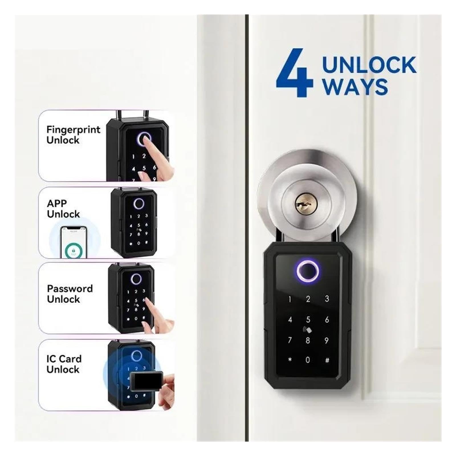 Wifi Cajas De Seguridad Contraseña Huella Digital Inteligente