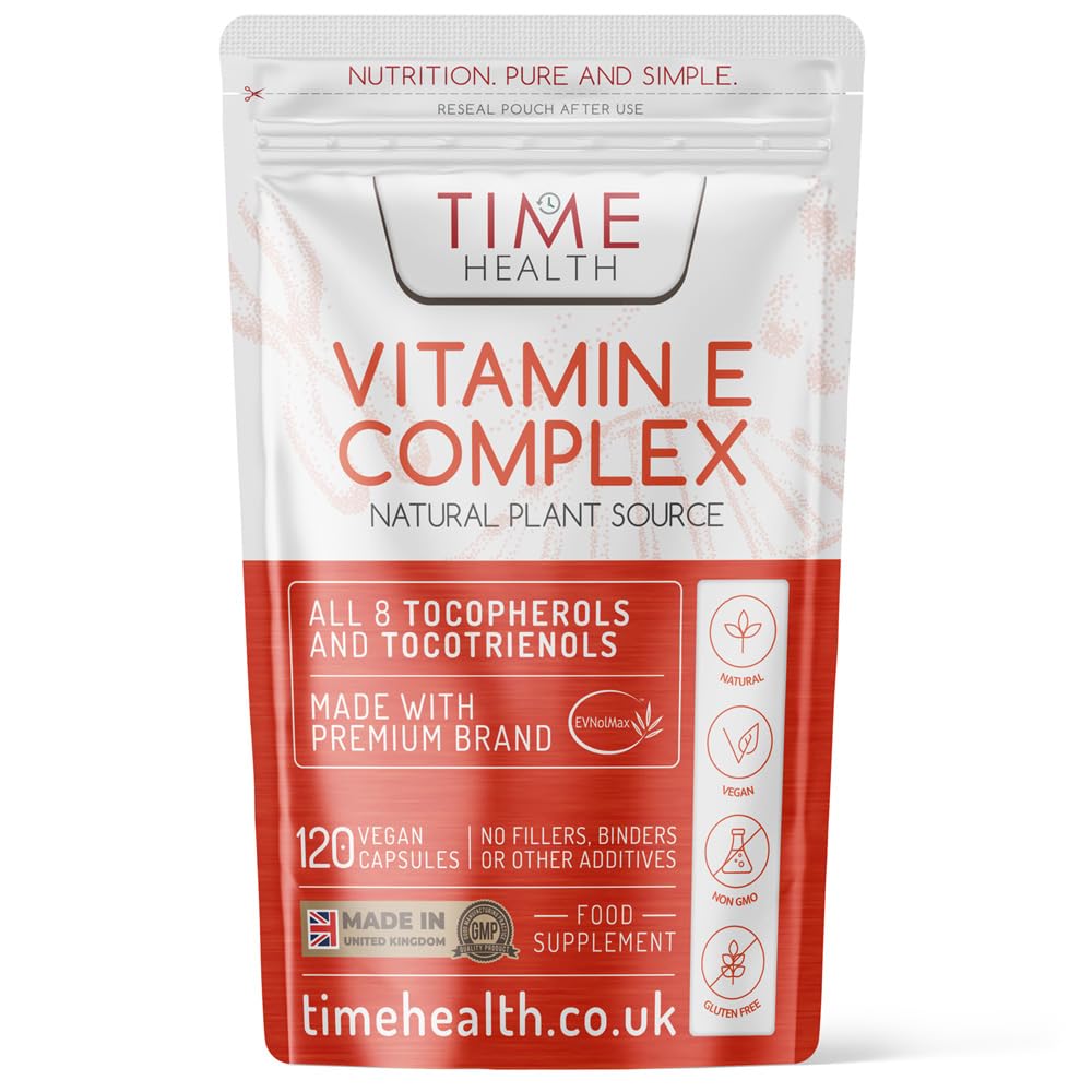 Vitamin E Complex - All 8 E Tocopherols & Tocotrienols - 120 Capsules - Plant-Based & Whole Food - Orangutan Friendly - Vegan - No Fillers, Binders or Flow Agents