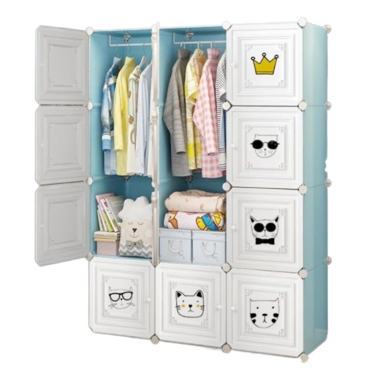 Amazon.co.jp: ワードローブ クローゼット 洋服ダンス プラスチック