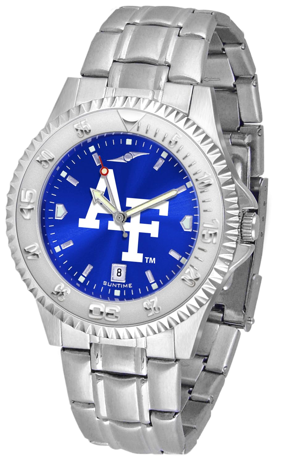 SunTime Men's Competitor 40mm Quartz Watch, 20mm Stainless Steel Strap, Anochrome Dial