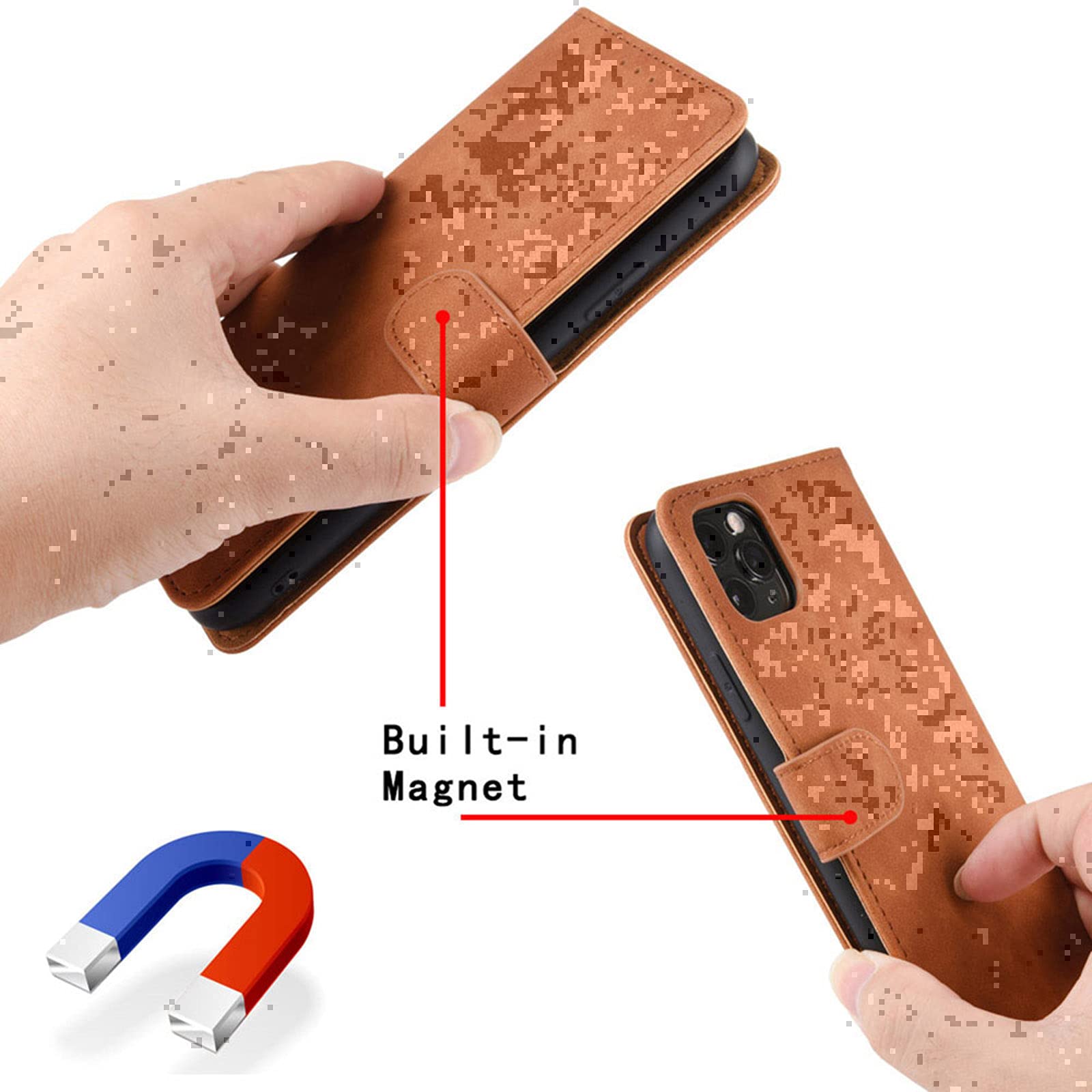 SHIEID Cover Portafoglio Con Supporto Per Google Pixel 6a - Pelle PU Con Slot Carte, Ricarica Wireless, Nero - 2