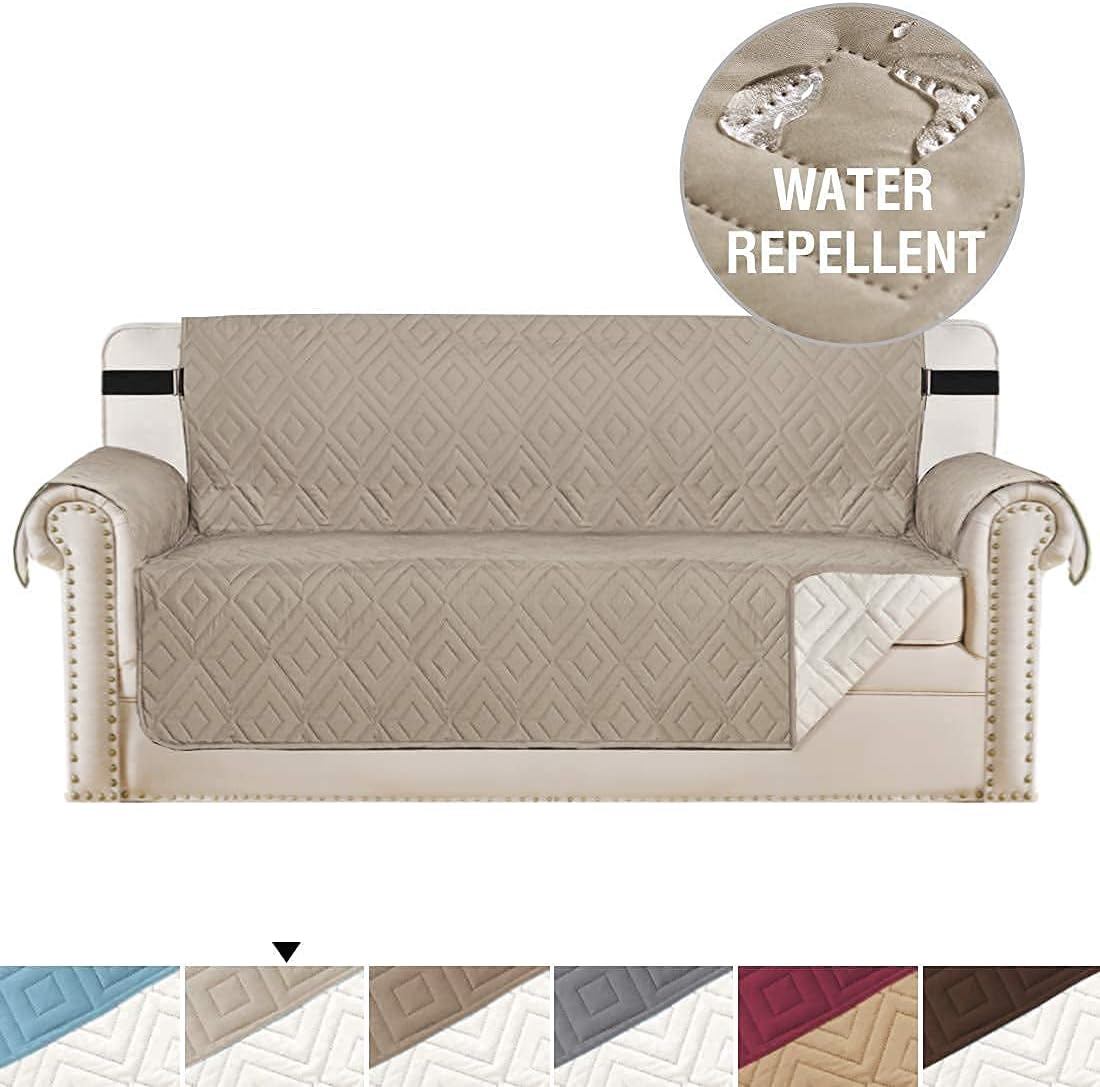 H.VERSAILTEX Reversible Chair slipcover Bundles Sofa slipcover, Khaki
