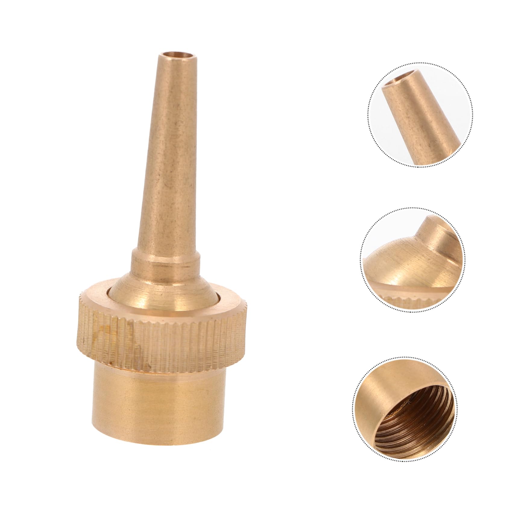 OFFSCH 4pcs Copper Fountain Nozzle Pool Jet Nozzles Fixed Direction Water Spray Head Easy Install