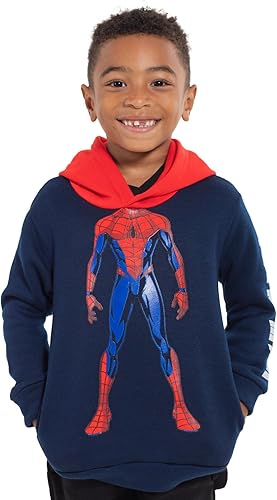 Miniatura 4 de Marvel Avengers Spiderman Boys Fleece Cosplay Pullover Hoodie Toddler to Big Kid