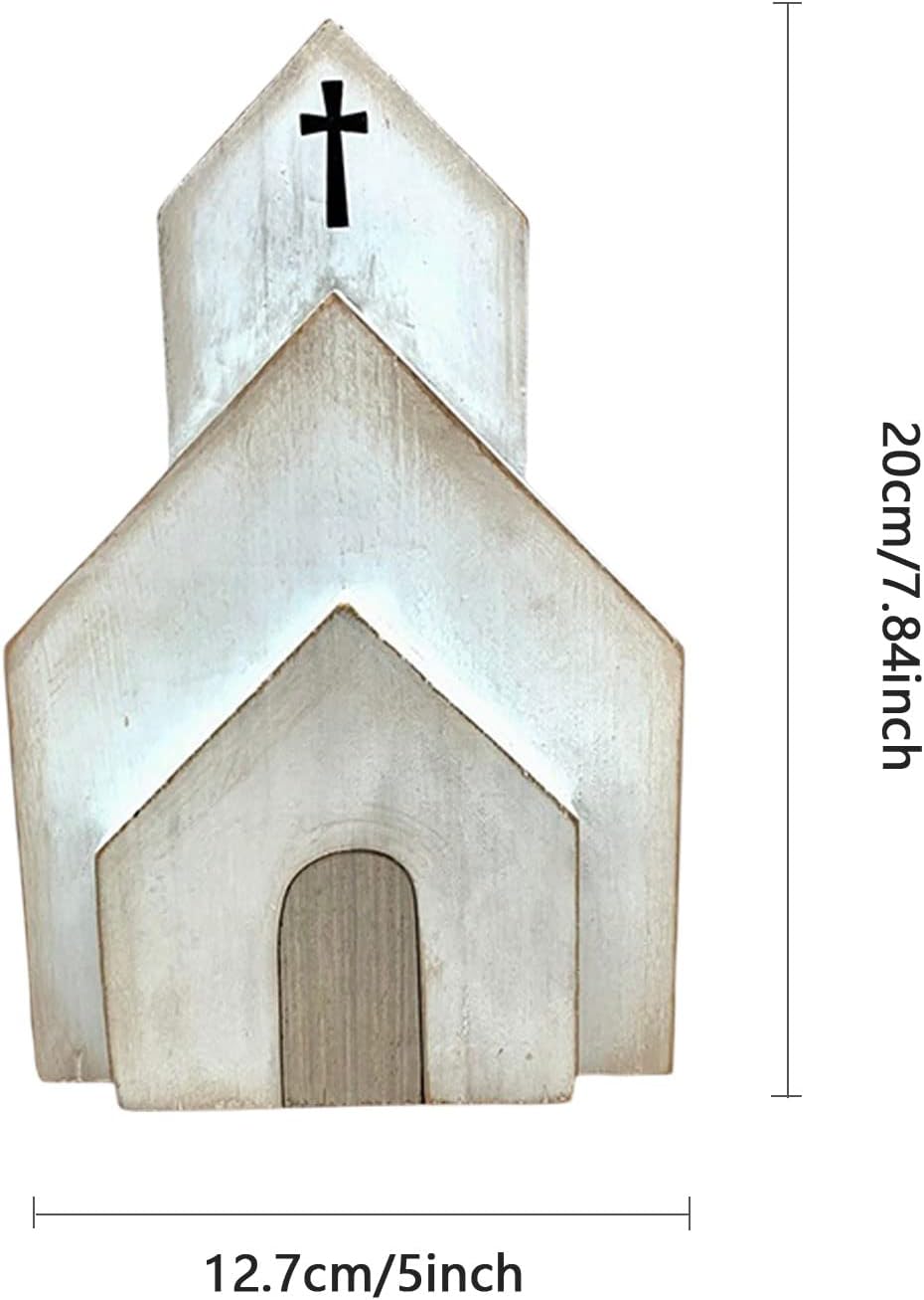 Jesus Tomb-Easter Tray Bundle Kit, Easter Tiered Tray Decor - 4 Pcs Wooden Easter Decoration, Farmhouse Rustic Tiered Tray Decor for Home Table