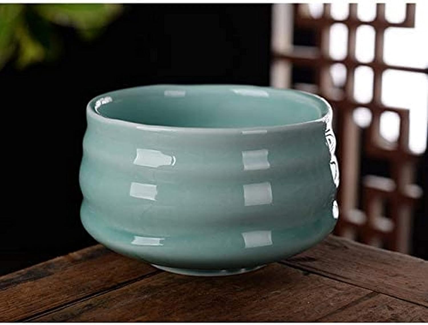 Matcha Bowl Japanese Matcha Tea SetFashion Crude Matte Black Ceramic Chawan Kiln Glazed Handcrafted Matcha Bowl for Whisk Holder Set Traditional Tea Bowls Set (White)