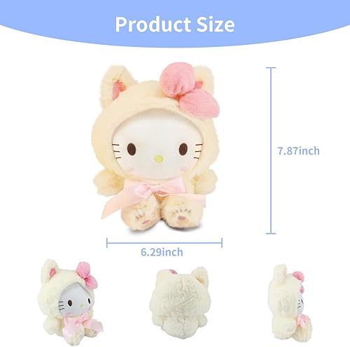 Miniatura 2 de Juguetes de peluche Kawaii de Hello Kitty, lindos juguetes de Hello Kitty, juguetes suaves de anime para niñas y niñas (B)