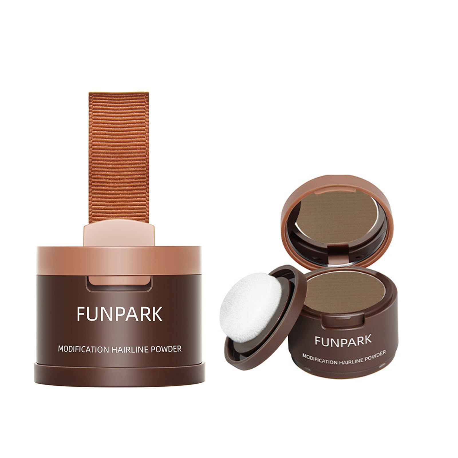 Amazon.co.jp: Funpark ポンポンヘアシャドウ ダークブラウン