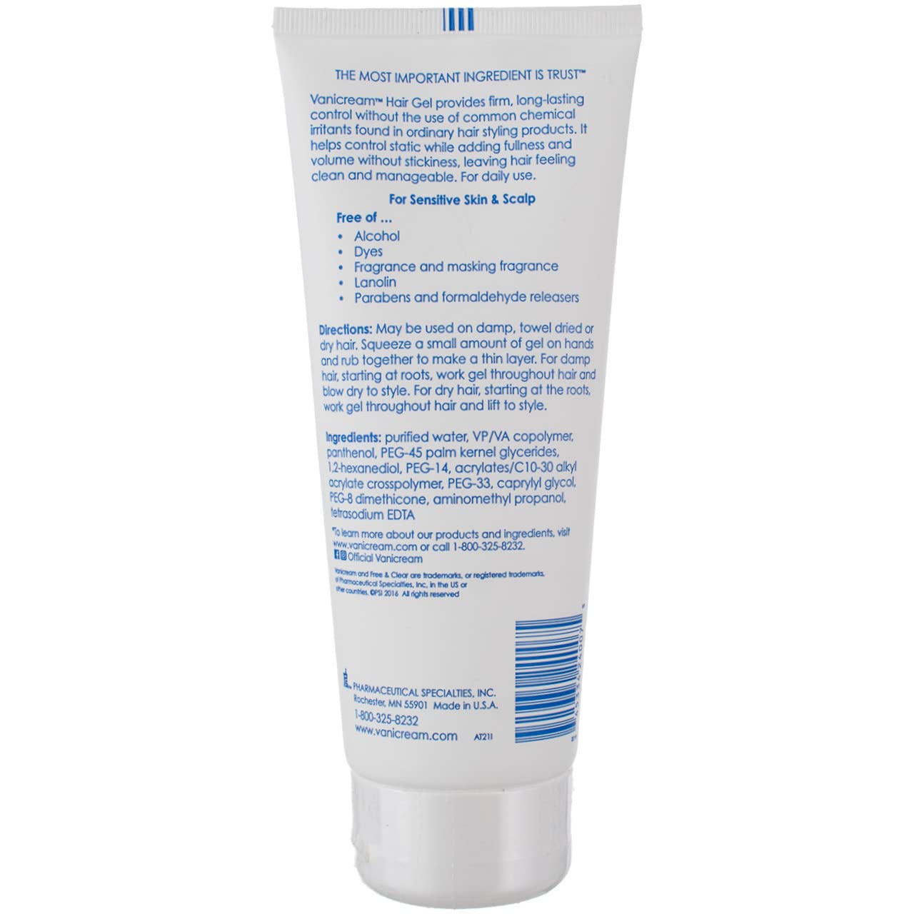 Condition photo showing New/Like New for Free & Clear Hair Styling Gel 7 oz 