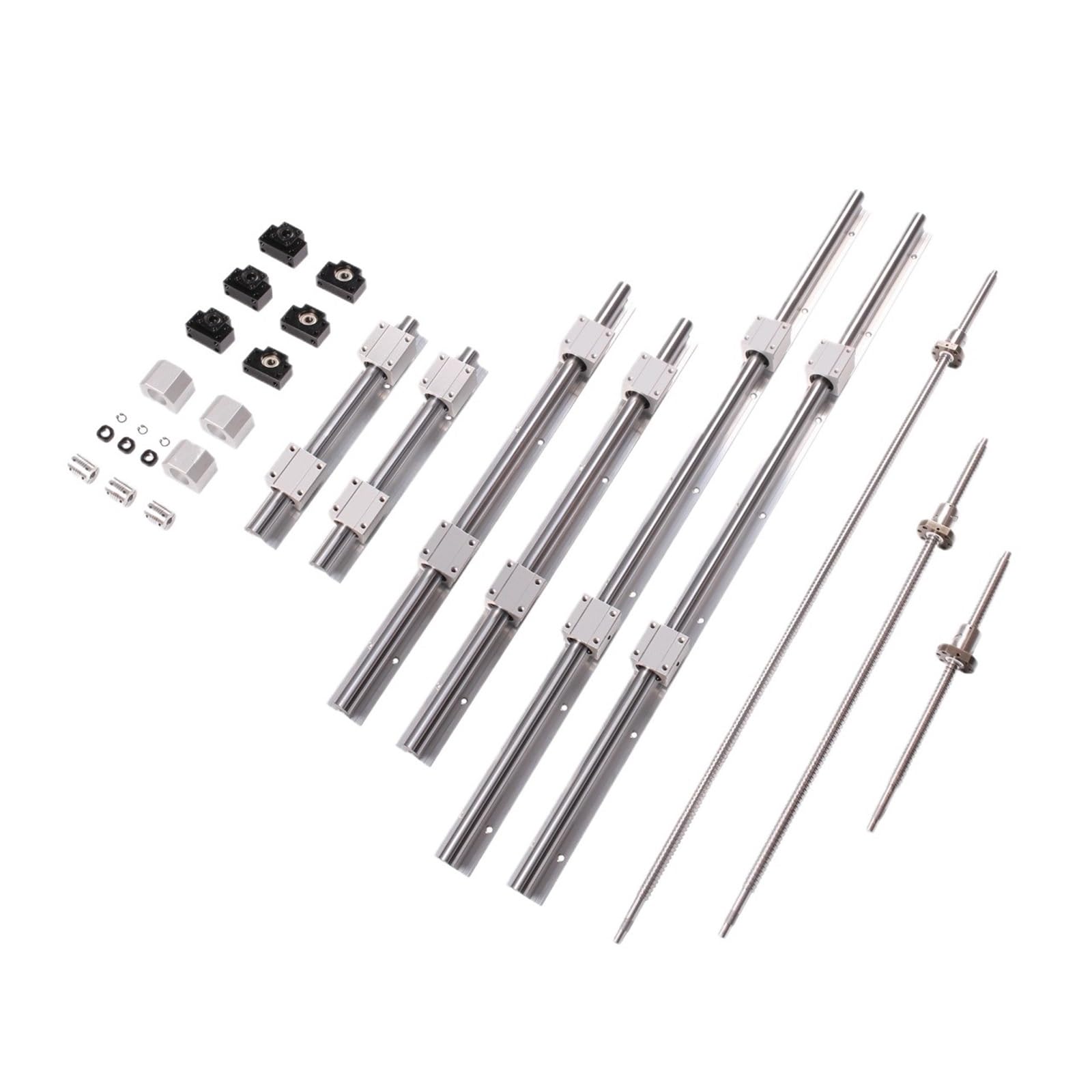 Juego de husillos de bolas antiretroceso SBR20 Lineal Rail Kit de husillos de bolas 300mm de 300 mm (SFU1605-300mm)