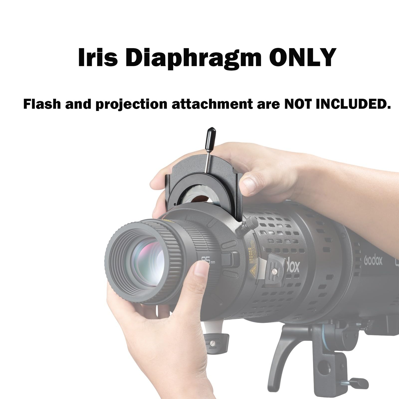 Godox MLP-ID Diafragma de Iris, Obturador de Iris para el Accesorio de proyección de Flash Godox BFP y para el Accesorio de Foco LED Godox BLP.