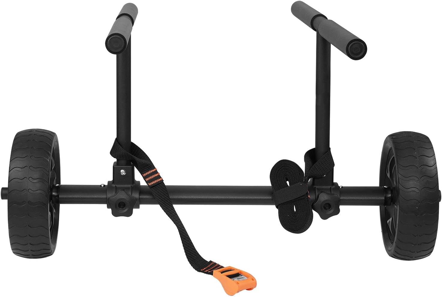 Kayak Cart, Heavy Duty Aluminum Kayak Cart Paddle Board Trolley with All-Terrain Wheels, 150 Lbs Load Capacity Universals Kayak Cart Width Adjustable Kayak Roller Cart, Suitable for Kayaks and Canoes