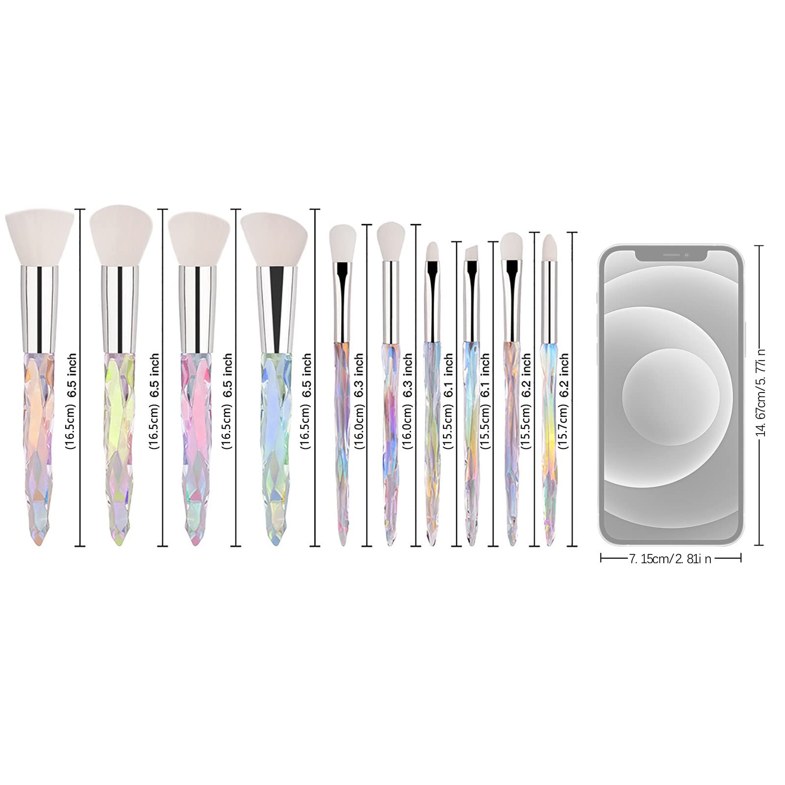 Make-up-Pinsel, hochwertige synthetische Concealer, Foundation, Puder, Lidschatten, Make-up-Pinsel, Scrunch-It-Pinsel(Purple-One Size)