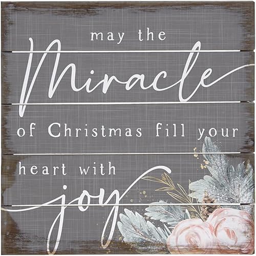 Miniatura 9 de Simply Said, INC Perfect Pallets Petites - Oh Come Let Us Adore Him - Cartel de madera rústica envejecida de 8 x 8 pulgadas, PET16538