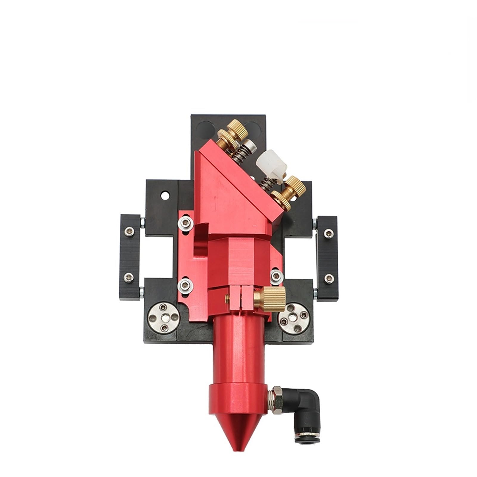 Arrival CO2 Laser Head for Dia.20mm FL 50.8/63.5mm/101.6mm Lens D25mm Mirror Outer Slider Type with Air Assist Nozzle(Red)