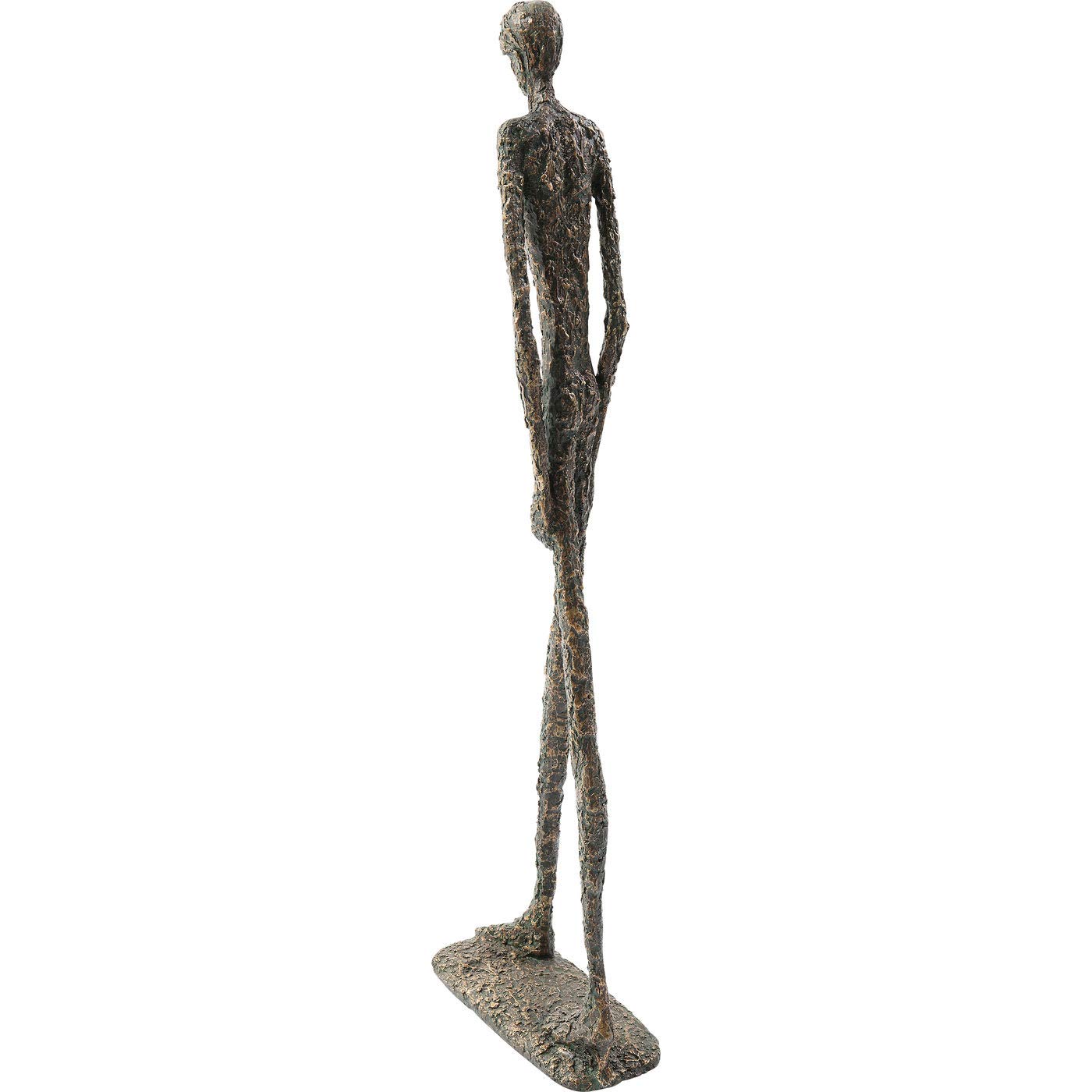 Kare Design Deko Objekt Art Man Bronze, Dekofigur, Skulptur, Tischaccessoires, Deko Figur fürs Wohnzimmer, Flur, Schlafzimmer, Accessoire, Deko für Regale oder Sideboards, 79x25x11 cm (H/B/T)