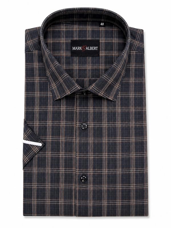 Image of Mens Half Sleeves Regular Shirt