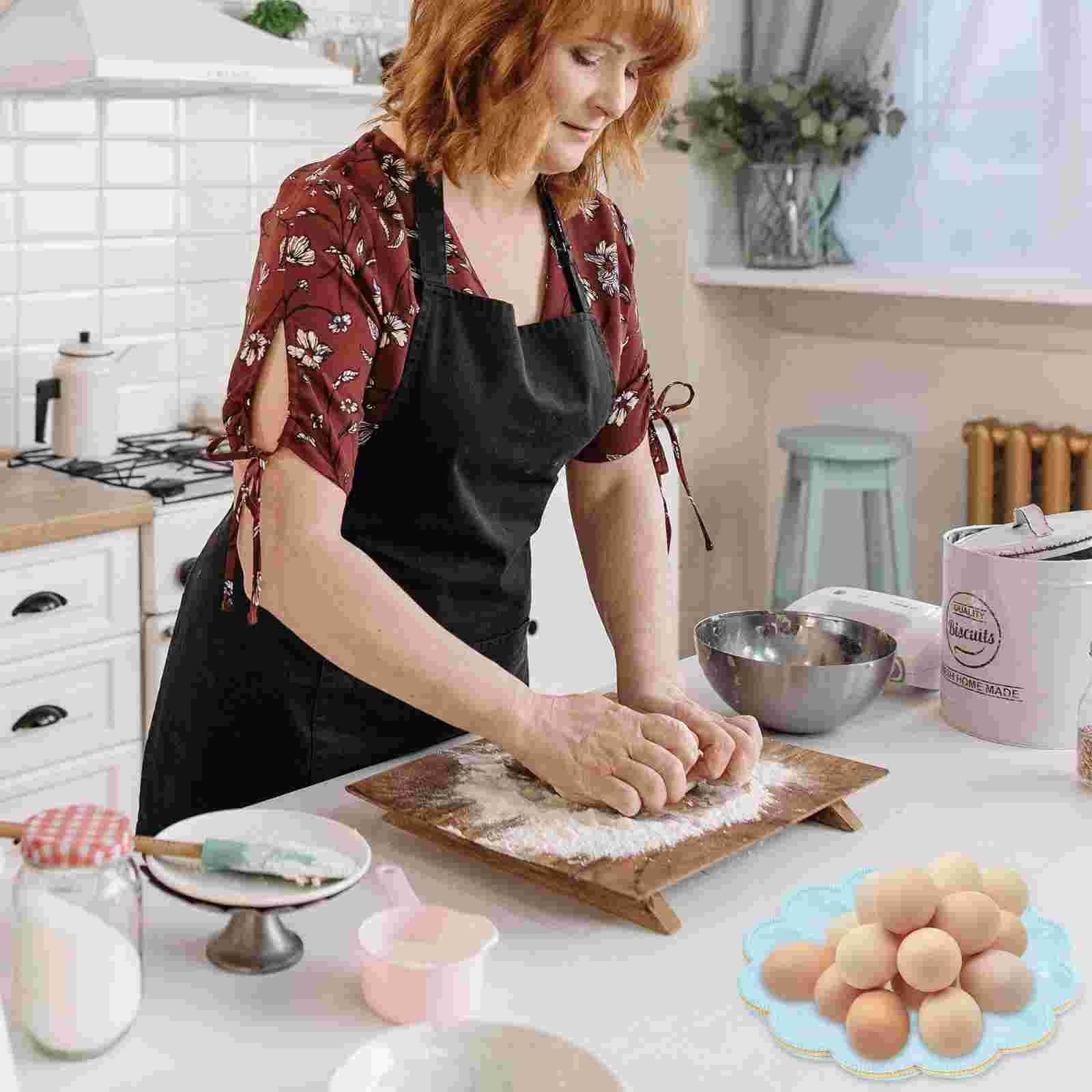 Cubo de Huevos para refrigerador Soporte de Bandeja de Plato de Huevo Caja de contenedor de Almacenamiento de Servicio Deviled Display Dishorganizer de refrigerador