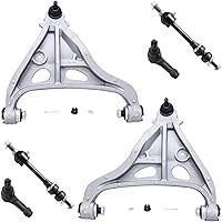 Vista 251 de Detroit Axle - Kit de suspensión delantera RWD para Chrysler 300 Dodge Challenger Charger Magnum, brazos de control superior con barras