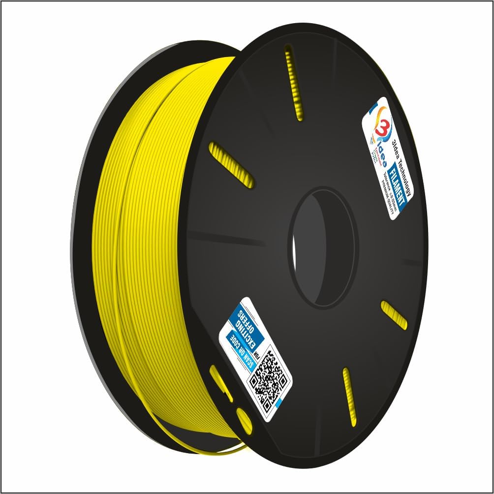 ABS Yellow 3IDEA 1.75 mm ABS Filament Yellow for 3D Printer 1 Kg Spool 3D Printing Material