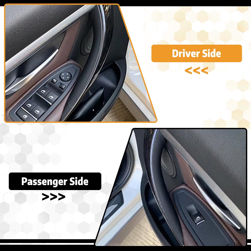 Klamka wewnętrzna BMW serii 3 F30 F31 F34 F80 320 328 330 335 M3 2012-2018 serii 4 F32 F33 F36 F82 F83 428 435 M4 Czarny