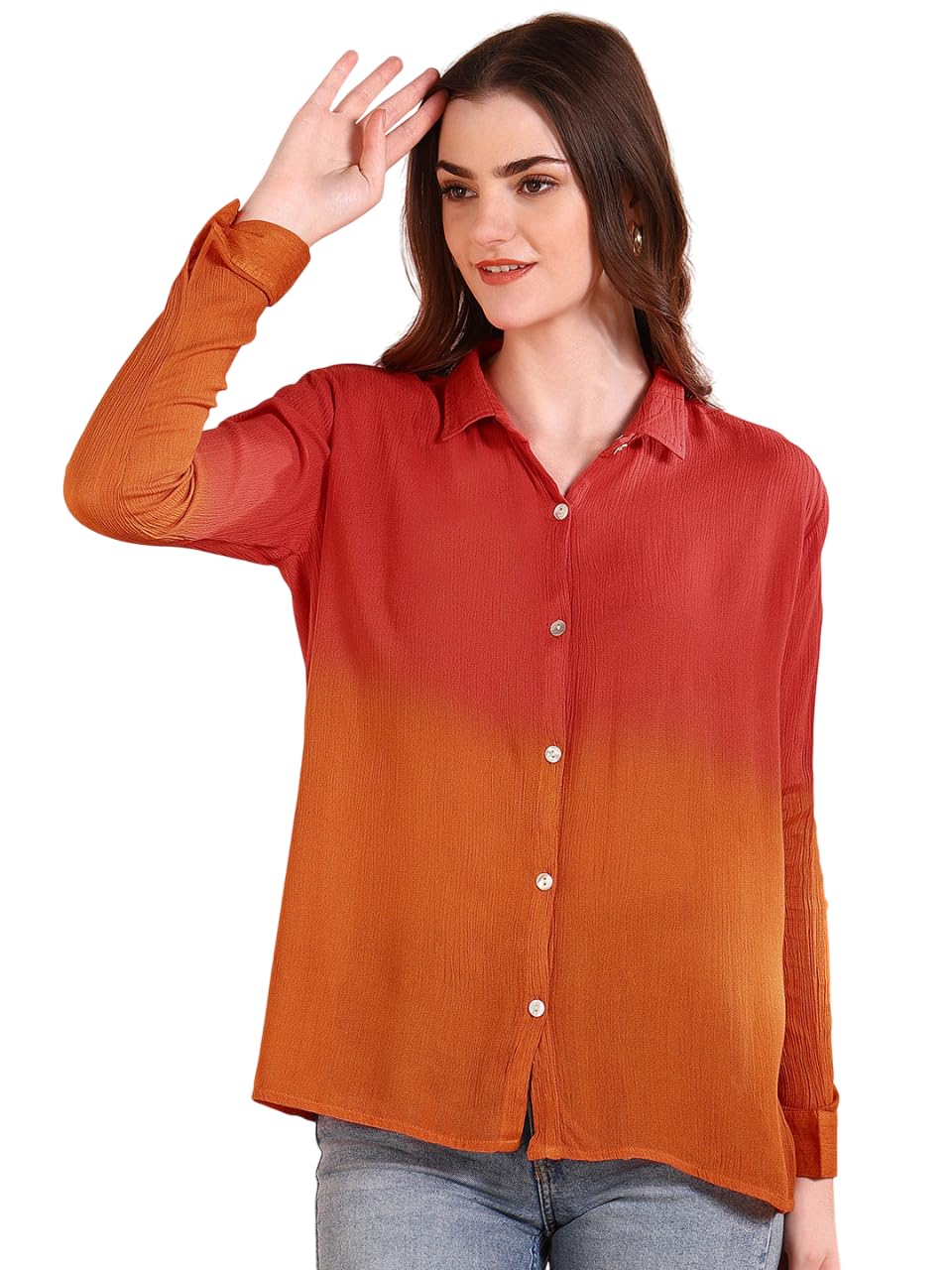 Maaesa Tie-Dye Crepe Loose Fit Shirt - Review, Price and Buying Guide