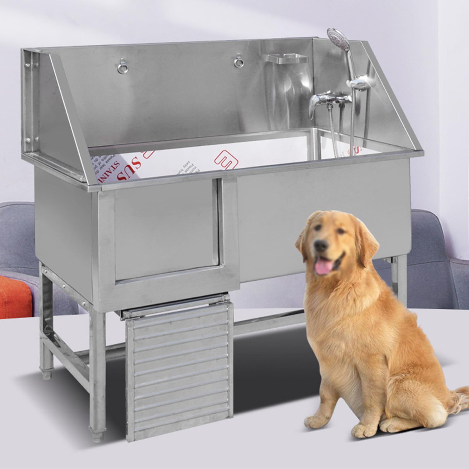 Salone Di Toelettatura Per Animali,vasca Per Toelettatura Per Cani,vasca Da Bagno Per Cani,lavello Per La Casa,stazione Di Lavaggio Per Cani E Gatti In Acciaio Inossidabile Per Cani Di Taglia Grande,s