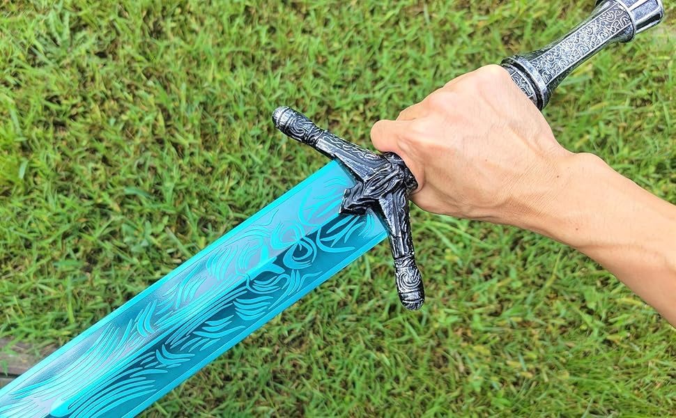 Handmade Moonlight Greatsword Set | Fantasy Replica Swords from Eldaen-Inspired Worlds | Stainless Steel Collectible for Cosplay & Display image 3
