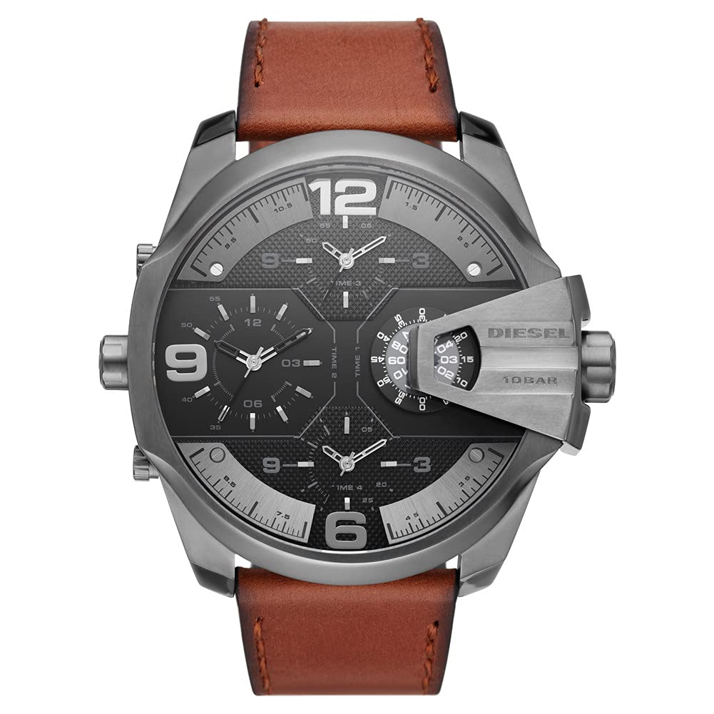 Diesel Mens Analogue Quartz Watch with Leather Strap DZ7445