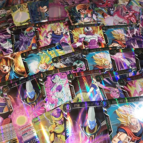 Dragon Ball Super TCG: Random Cards from Every Series, 50 Cards in Each Lot Plus 5 Bonus Free Holo Rare Cards