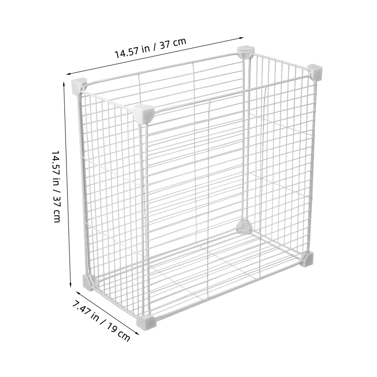Gatuida Gefrierschrank-Organizer Draht-Gefrierkörbe Für Aufrechte Gefrierschränke Kühlschrank-Organizer-Behälter Für Tiefkühlkost Snacks Gemüse Obst Speisekammer 13.78X13.78X7.48 Zoll