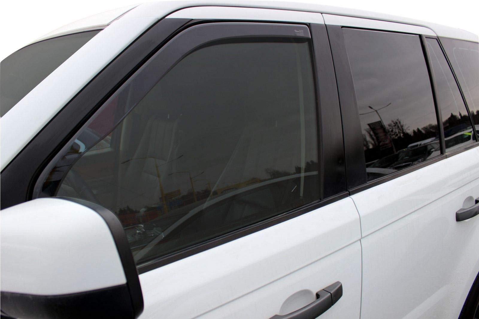 J&J AUTOMOTIVE Windabweiser passend für Land Rover Range Rover Sport 5-Türer 2005-2013 4tlg, Heko Regenabweiser Vorne Hinten Getönt Dunkel Passform