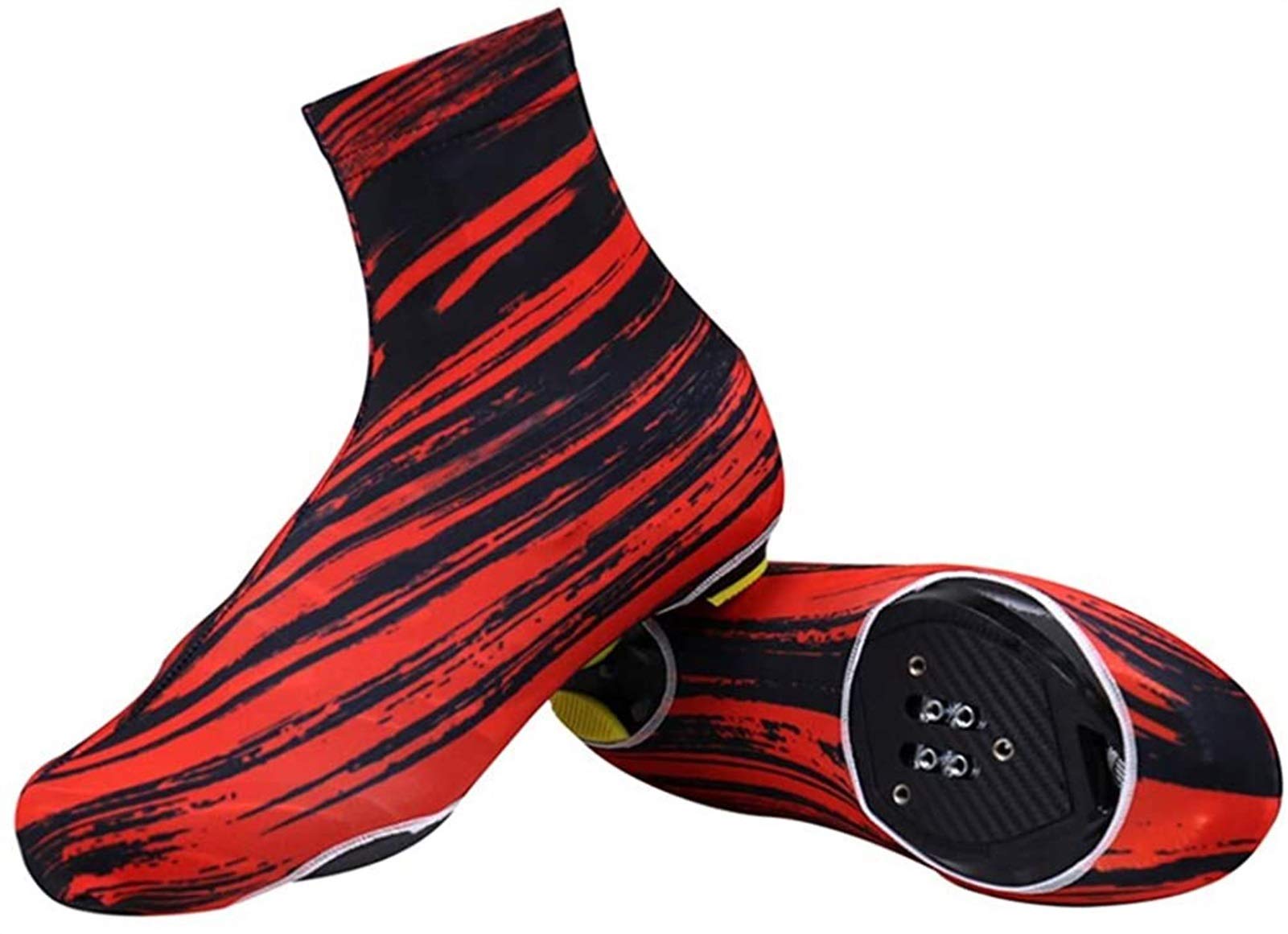 Cubrezapatillas de Ciclismo Cubrezapatillas de Ciclismo Cubrezapatillas de Bicicleta térmicas a Prueba de Viento, Tejido de Alta Elasticidad Bota Transpirable a Prueba de Salpicaduras para Hombres M