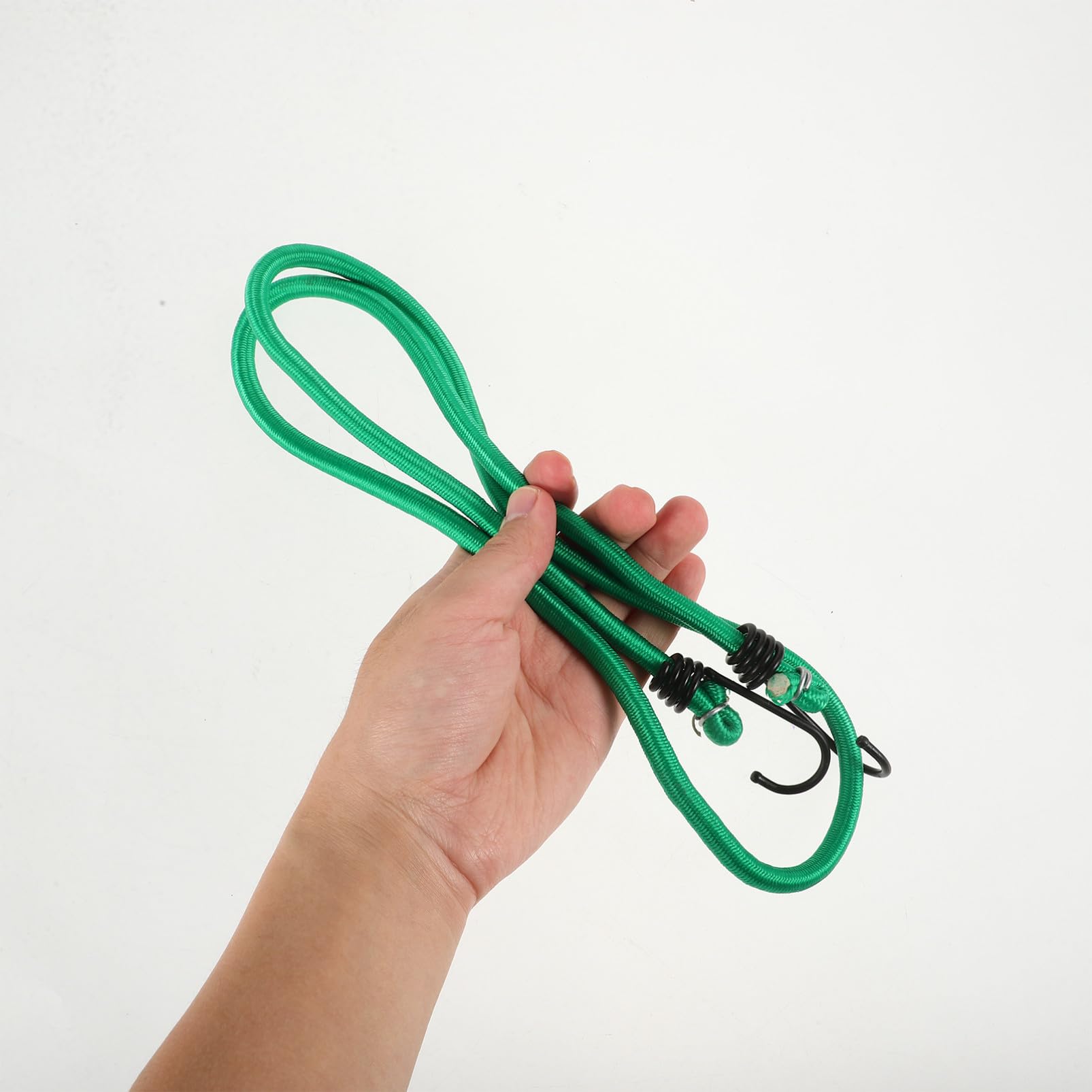 Sandow de Camping Élastique 8mm Vert, Lot de 10 Pièces