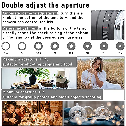 Image of VILTROX AF 56mm F1.4 E Lens for Sony E Mount, f /1.4 Large Aperture Standard Portrait APS-C Prime Lens Compatible with Sony E-Mount a7IV a7CII a7RV a7S III ZV-E10 II ZV-E10 a6700 a6400 a7iii a9 A1