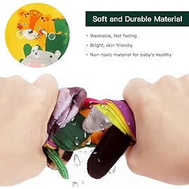 beiens Baby Books Toys, Touch and Feel Cloth Crinkle Soft Books, Toys for 0-3-6-12-18 Months Infant Newborn Baby Boy Girl Shower Gifts Set, Sensory Learning Stroller Toys (3PCS)