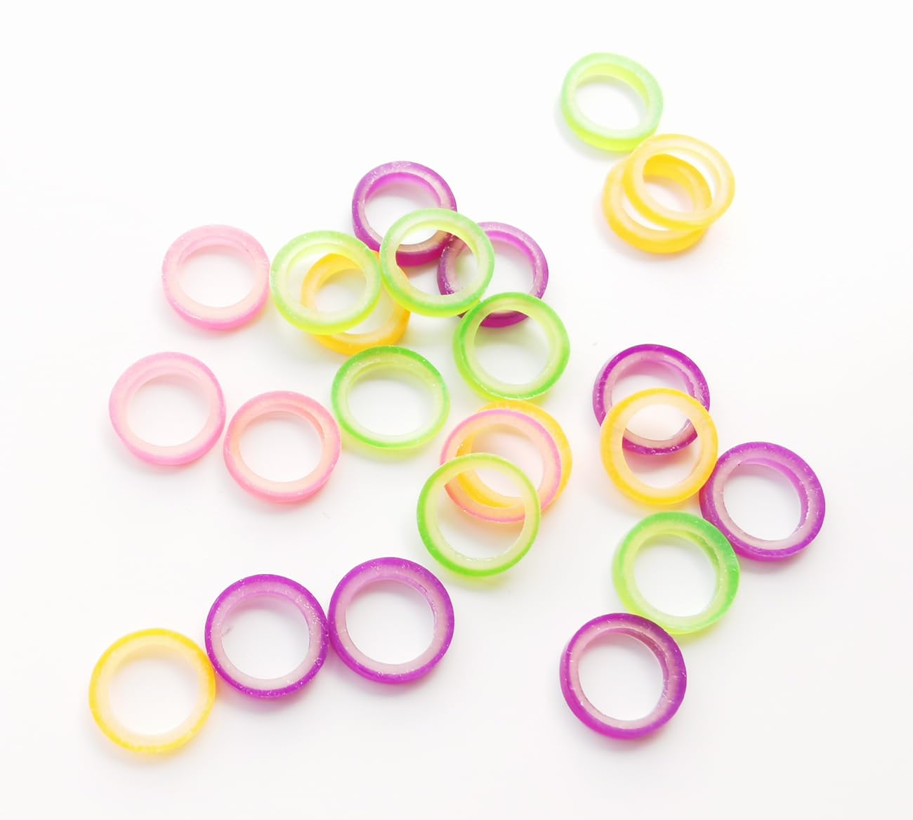 Lot de 100 bandeaux orthodontiques en caoutchouc lourd pour dentifrice 3/16 Neon, 5000